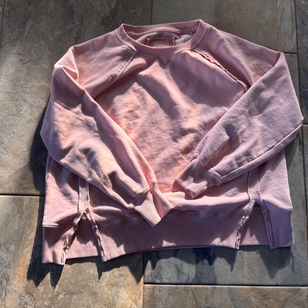 American Eagle pink oversized crew neck